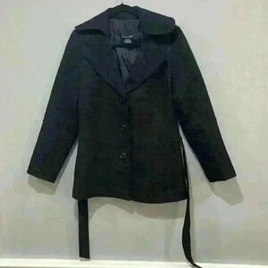 Cynthia Rowley button down geometric pattern peacoat size medium